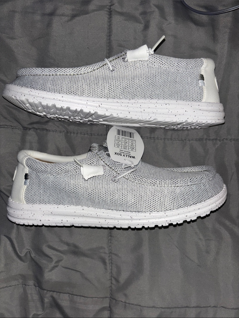 Hey Dude Gray Slip-On Knit Sneakers